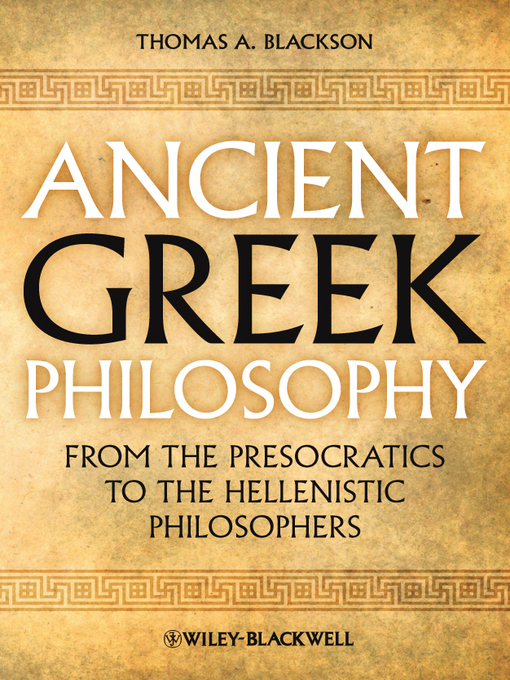 Cover image for Ancient Greek Philosophy